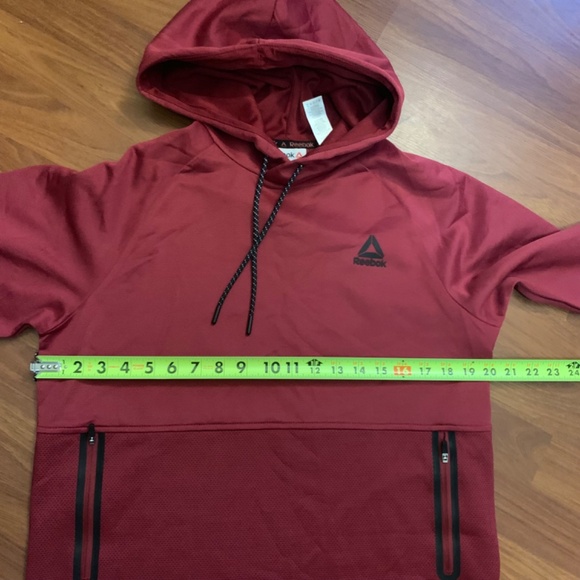 REEBOK Men’s Active mesh pullover/hoodie with pockets and drawstring neck - Picture 10 of 15